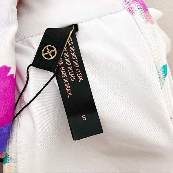 Vix Natalie Bandeau Floral Ruffle Bikini Top Posy - Picture 6 of 6